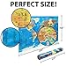 Scratch Off World Map Poster with Outlined US States - Durable Color World Map for Travelers - Scratch Maps Make Great Gifts for World Traveler - Visit Countries Map + Scratch Pen + Bag Tag by O.e-c