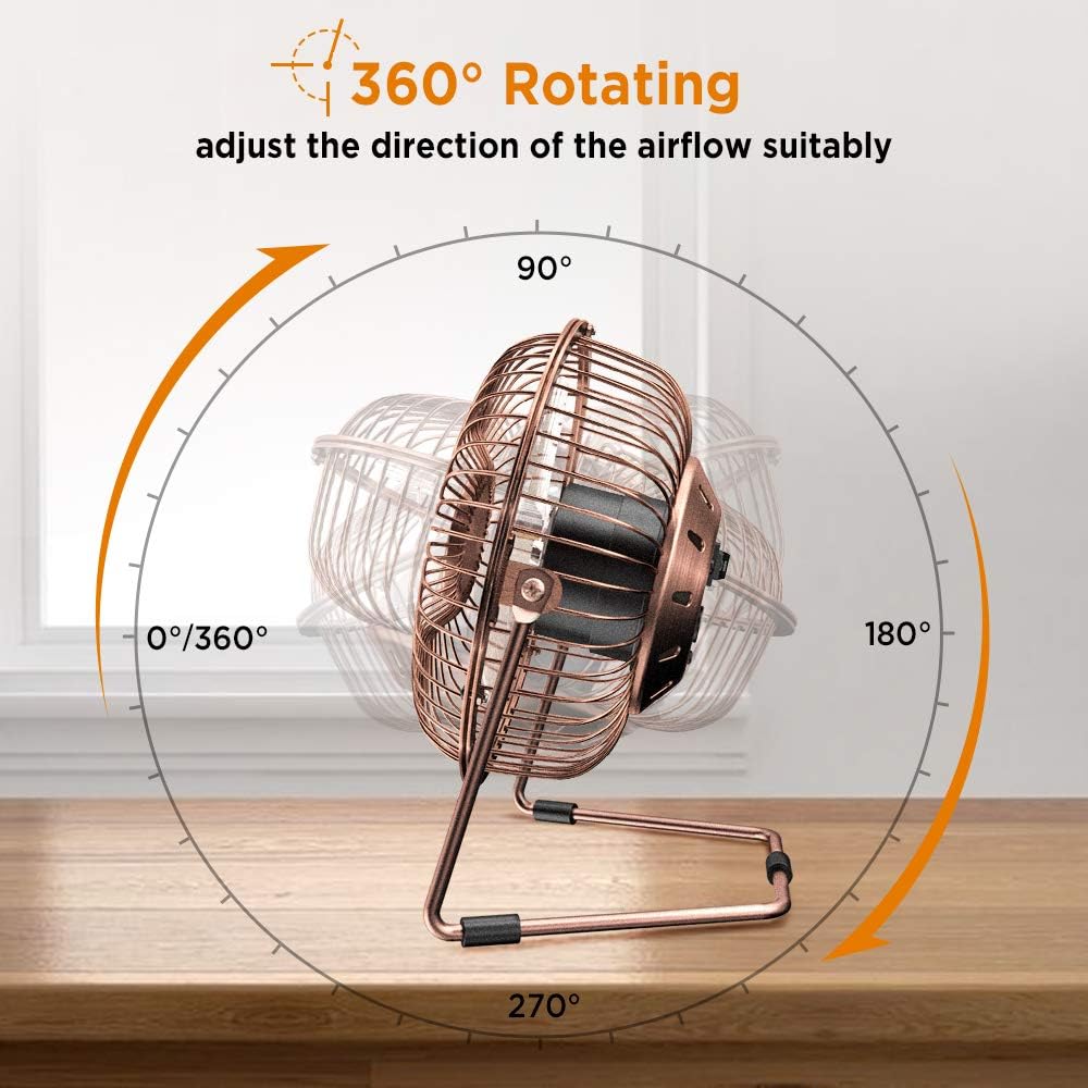 Aioneus Clip On Fan Battery Operated, 5 Speeds 360° Rotation Small Aioneus Clip On Fan Battery Operated, 5 Speeds 360° Rotation Small
