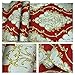 JZ·HOME JZ26 Red Luxury Damask Wallpaper Rolls, Metal Lace Texture Embossed Victorian Wallpapers Bedroom Living Room Hotel Wall Decoration 20.8