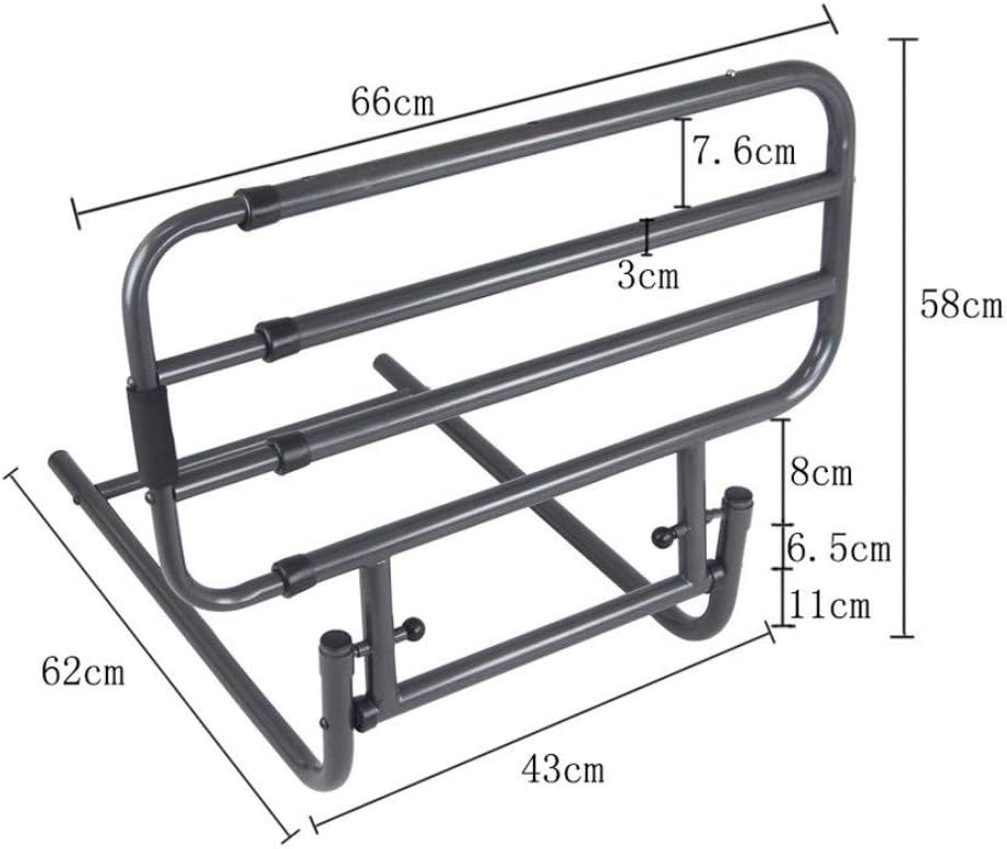 Bed Rail for Elderly Safety Strap Guard Hand Rails Adult Folding Gate Adjustable: Health & Personal Care