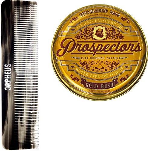 Prospectors Gold Rush Pomade (4.5 oz with Orpheus Hair Brush)