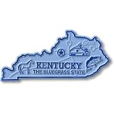 Kentucky Small State Magnet by Classic Magnets, 2.9" x 1.4", Collectible 3D Rubber Vintage-Style Souvenirs and Gifts Made in the USA