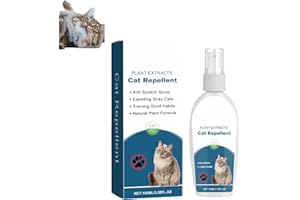 Cat Repellent Spray with Natural Plant Extracts - Anti Scratch Deterrent for Furniture, Stray Cat Repellent, Training Spray f