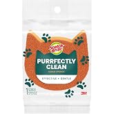 Scotch-Brite Purrfectly Clean Non-Scratch Scrub Sponge, 1 Pack | Two- sided, Limited Edition