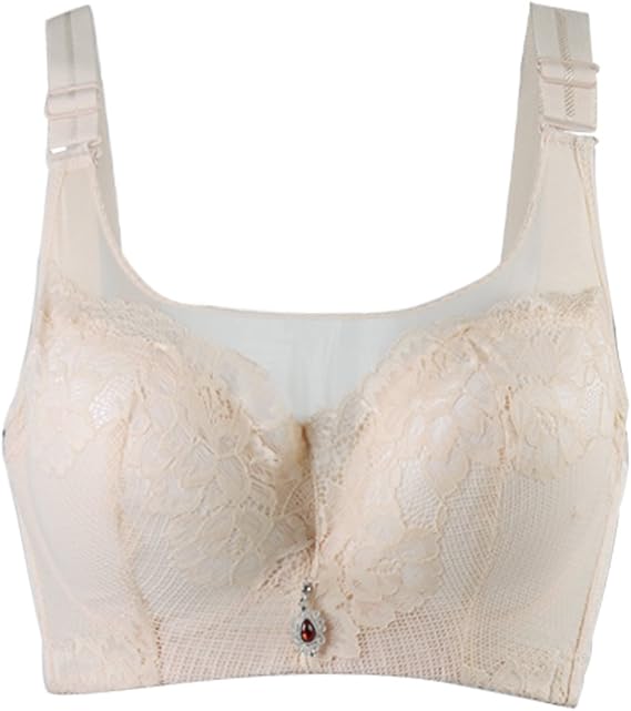 Amazon Uxcell レディース ブラジャー ノンワイヤー レースフロント フルカップ 大きいサイズ 通気性 ブラジャー 通販