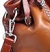 Heshe Leather Shoulder Handbags for Womens Designer Satchel Ladies Purses Totes Work Bag Top-handle Bags Crossbody Bag (W021-Sorrel)