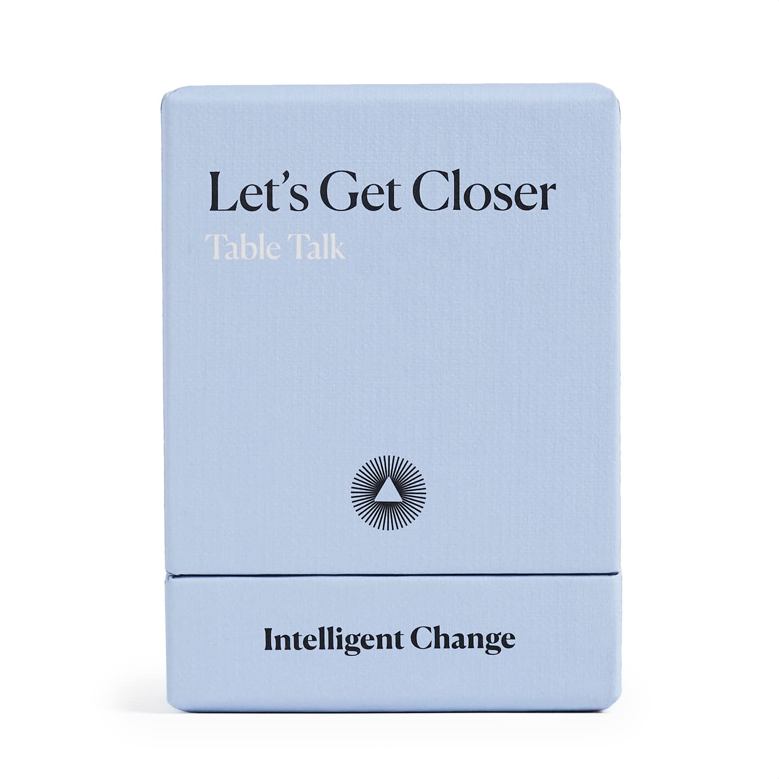 Intelligent Change Let’s Get Closer: Table Talk Edition (52 Prompt Cards) - Dinner Party Conversation Starters - Question and Answer Game for Friends, Family, Couples - Fun Card Game for Adults