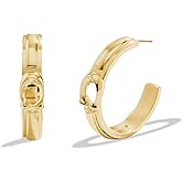 COACH Women's Signature Tabby Hoop Earrings