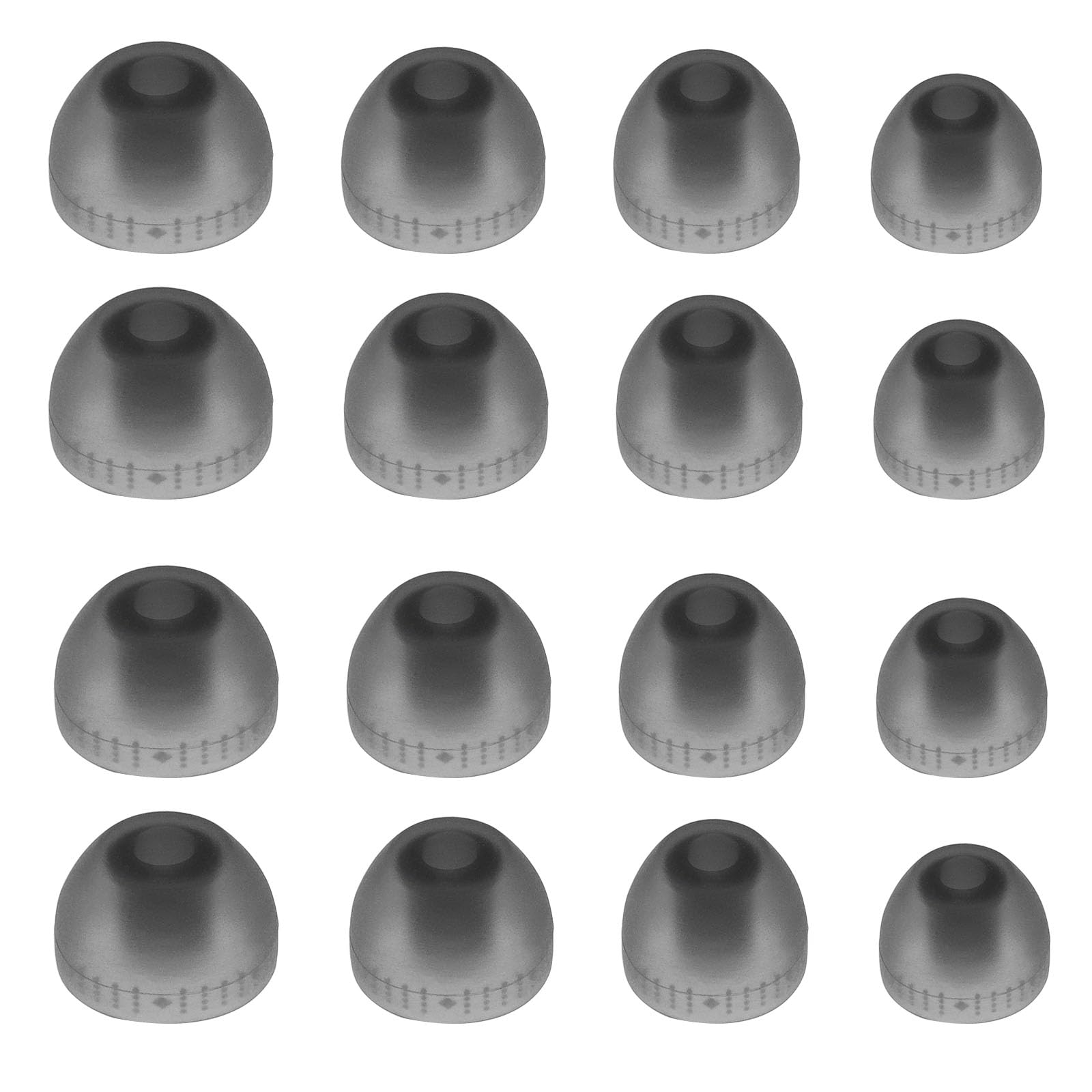 Create idea 8 Pair Silicone Earplugs In-Ear Headphones Eartips Replacement Earbuds Headphone Attachments Compatible with Sony WF-1000XM3/WF-1000XM4 4 Sizes (XS/S/M/L) Grey