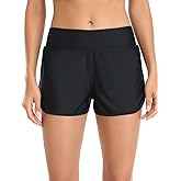 Colloyes Women's High Waisted Swim Board Shorts Swimsuit Quick Dry Beach Shorts for Women with Liner