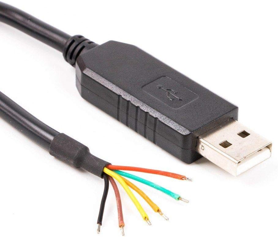 TECNOIOT 6Pin FTDI FT232RL USB To Serial Adapter Module USB TO TTL RS232 Cable, Black, 1PCS - Image 3