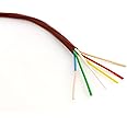Cableague Thermostat Wire 18/6 18 Gauge 6 Conductor ETL 18-6 50 Feet Brown (18-6 Brown, 50Feet)