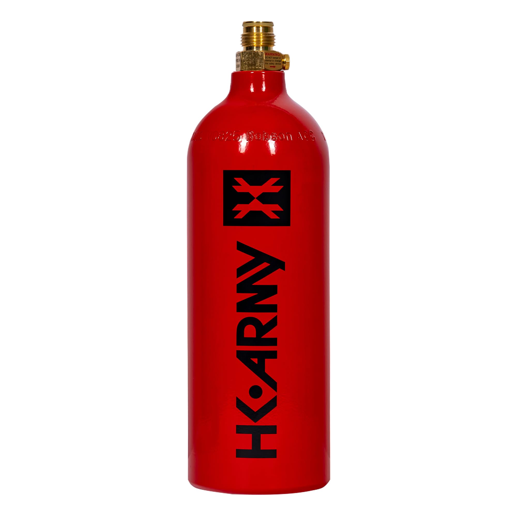 Photo 1 of HK Army 20oz Aluminum CO2 Tank - High Pressure Compressed Air System for Paintball & Airsoft Gear - Red