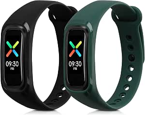 kwmobile Pulsera Compatible con OPPO Band Sport - 2X Correa de TPU para  Reloj Inteligente - Negro/Verde : Amazon.es: Electrónica