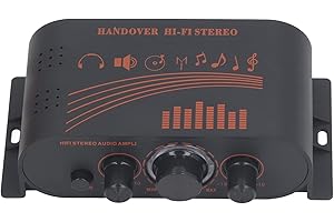 HEEPDD HiFi Power Amp, Amplifiers HiFi Power Amp DC12V Multifunctional Compact Sound Stereo for Speakers TV Mobile Phones Set