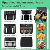 YQL Air Fryer Liners 100PCS for Ninja Instant Vortex Dual Air Fryers view 3