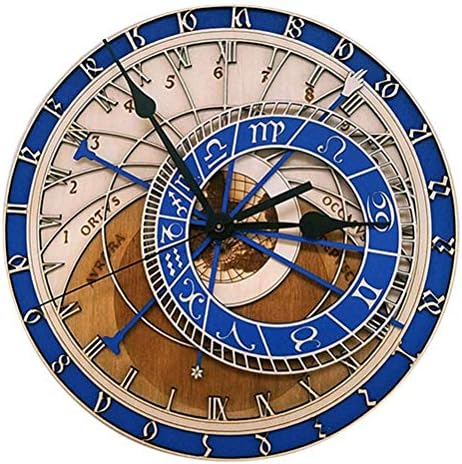 Prague Astronomical Clock, 12-inch Creative Living Room Wall Wall Clocks Quartz Clock 12 Zodiac Hanging Bedroom Wall Clock