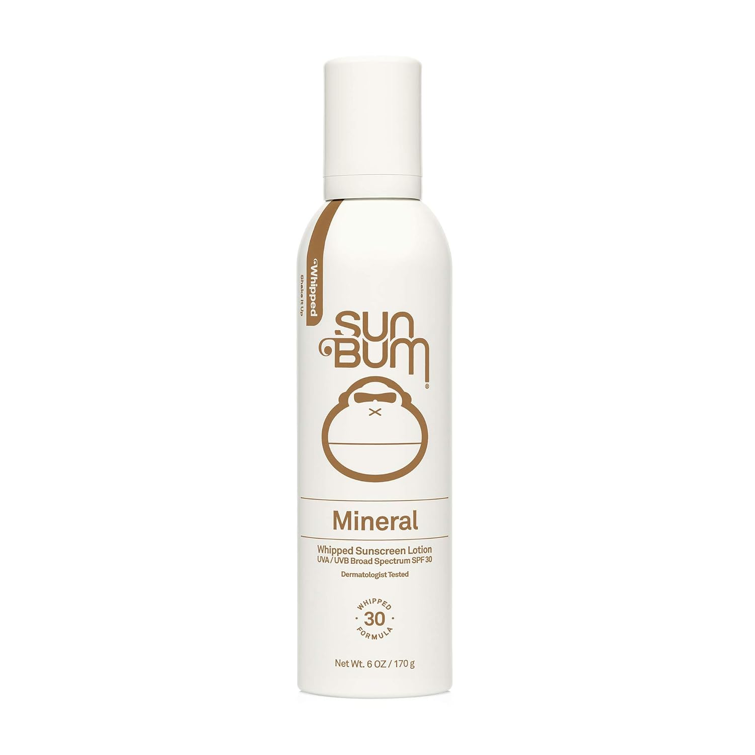 Sun Bum Mineral SPF 30 Whipped Sunscreen Spray | Vegan and Reef Friendly (Octinoxate & Oxybenzone Free) Broad Spectrum Natural Sunscreen with UVA/UVB Protection with Zinc | 6 oz (20-62430): Beauty