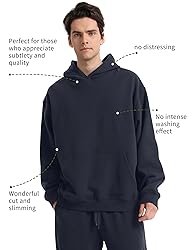FAIABLE Mens Super Soft Oversized Hoodie Pullover