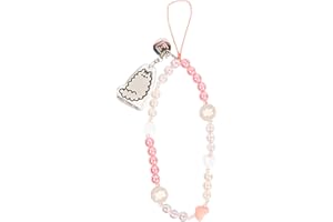 iFace Pusheen the Cat Beaded Wristlet Universal Charm Strap - Wrist Strap for Cell Phone Camera Keys AirPods