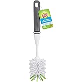 Scotch-Brite Bottle Brush, All-Round Scrubbing Bristle Head, Water Bottle Cleaning Brush