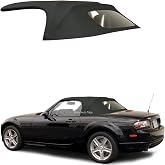 Sierra Auto Tops &amp; Seats Convertible Top for 2006-2015 Mazda Miata MX5 - Black, Premium Twill Grain Vinyl - Convertible Top Replacement with Heated Glass Window - Complete Soft Top - No Rain Rail