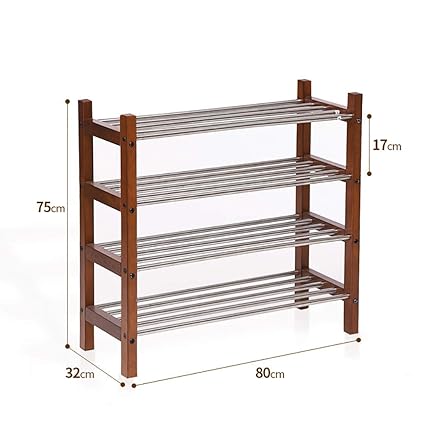 Vineyard Solid Wood Shoe Rack Multi Layer Simple Shoe Cabinet