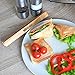 2 Pcs Magnetic Wooden Toaster Tongs | 8.7-Inch Kitchen Tongs for Cooking, Bread, Bacon, Bagels, and Muffins | Non-Toxic Design, Prefect Bamboo Alternative, Perfect for Toaster, BBQ, and Grilling