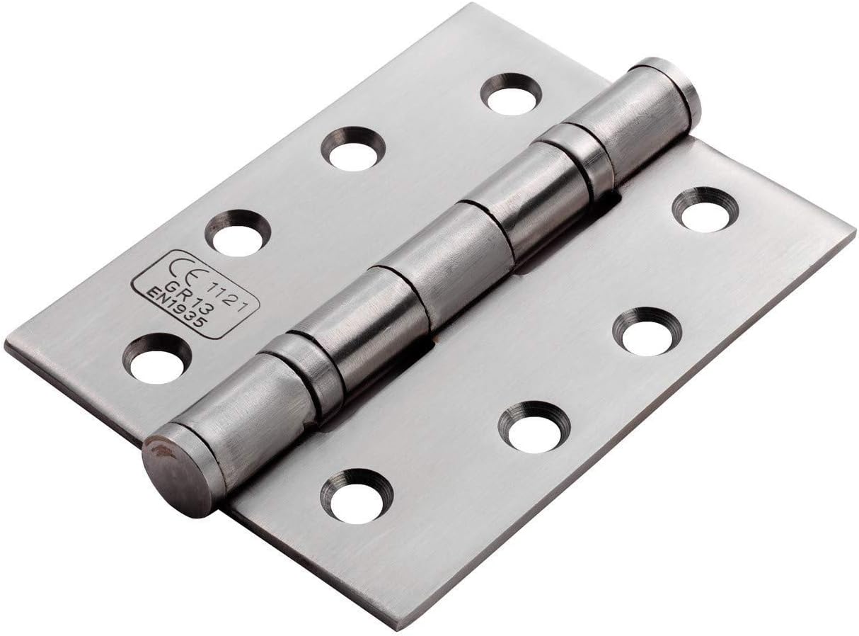 Carlisle Brass CSH1433/13BSS Euro spec Enduro Grade 13 Ball Bearing Hinge, Bright Stainless Steel, 102 mm X 76 mm X 3 mm