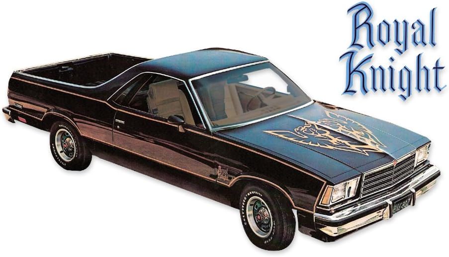 Phoenix Graphix Replacement for 1979 1980 1981 1982 1983 Chevrolet El Camino Royal Knight Decals & Stripes Kit - RED