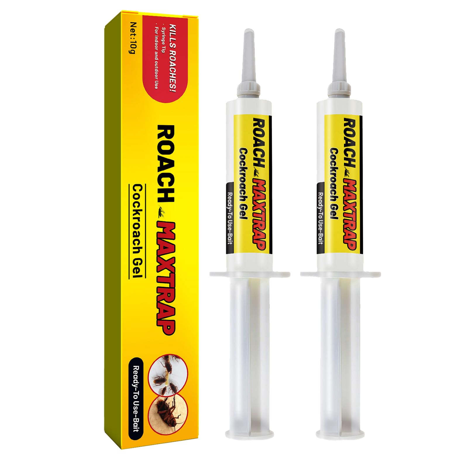 Cockroach Control,Ready to Use Cockroach Killer,Bait Smart Cockroach Trap,Roach Trap Master,Cockroach Killer Gel Bait,Powerful Cockroach Repellent Insect Roach Killer,Bait Cockroach Eliminator,2PC