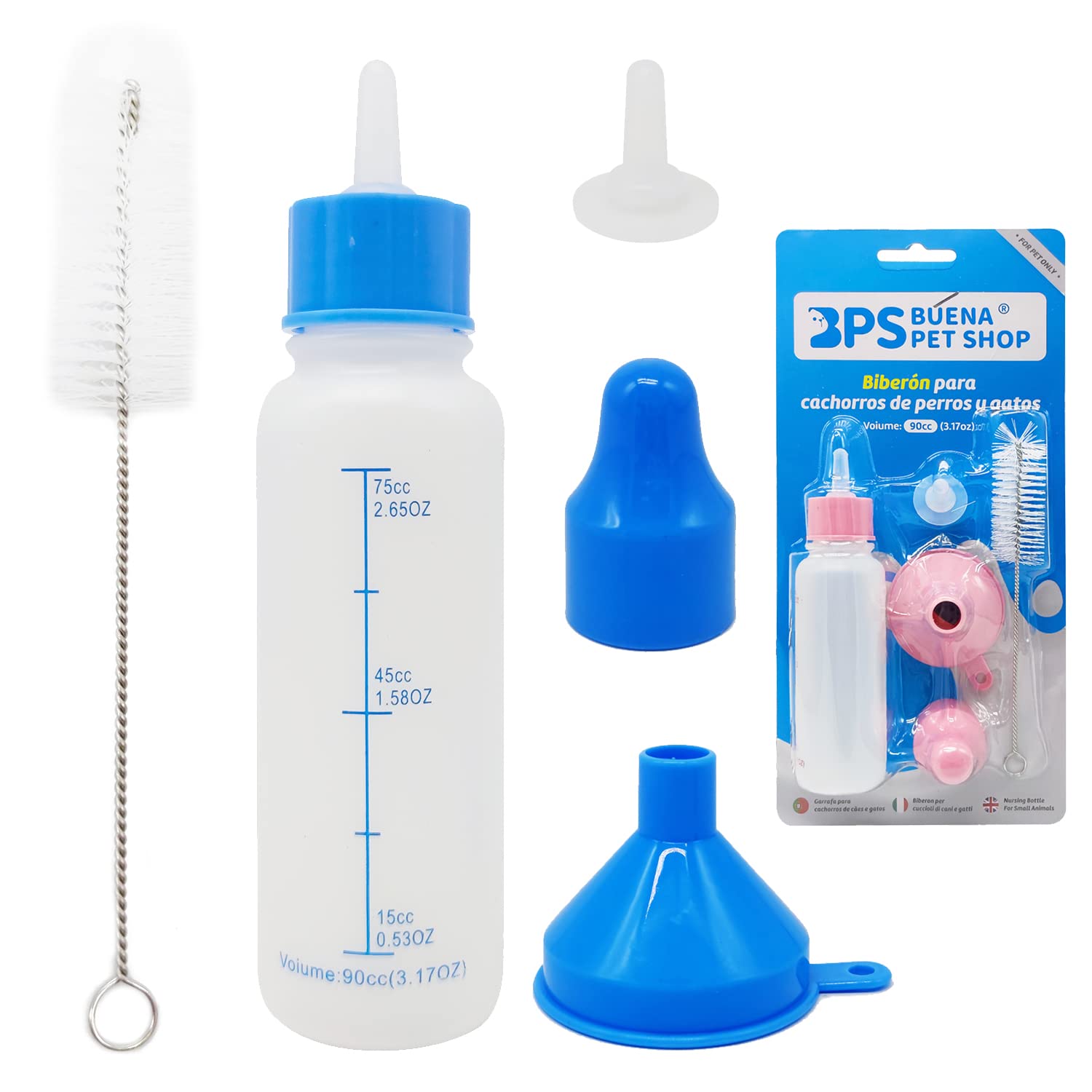 BPS Bottle Pack Pet Bottle Dogs Cats Milk Feeder Suitable for Small Puppies Kittens Random Color BPS-6517