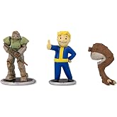 Toynk Fallout T-51 Power Armor and Vault Boy (Classic) 3-Inch Mini Figure Set 2-Pack for Adults | Includes Build-A-Figure Deathclaw Piece