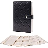 Travel Jewelry Organizer Case ， Portable Jewelry Organizers Storage Book, Compact Jewelry Roll for Earrings, Rings, Necklaces - Perfect Jewelry Travel Bag for Women