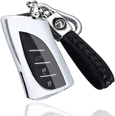 Amazon Yoshinari レクサス Lexus Lc Ls Ux Es 専用 高級 キーケース キーカバー キーホルダー 全面カバー 汚れ 滑り 傷 防止 Tpu シルバー キーケース キーホルダー 車 バイク