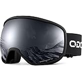 Odoland Snow Ski Goggles S2 Double Lens Anti-Fog OTG Windproof UV400 Eyewear for Men, Women and Youth-Skiing Snowboarding