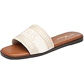 Athlefit Women's Slides Summer Fashion Slip On Flat Sandals Dressy