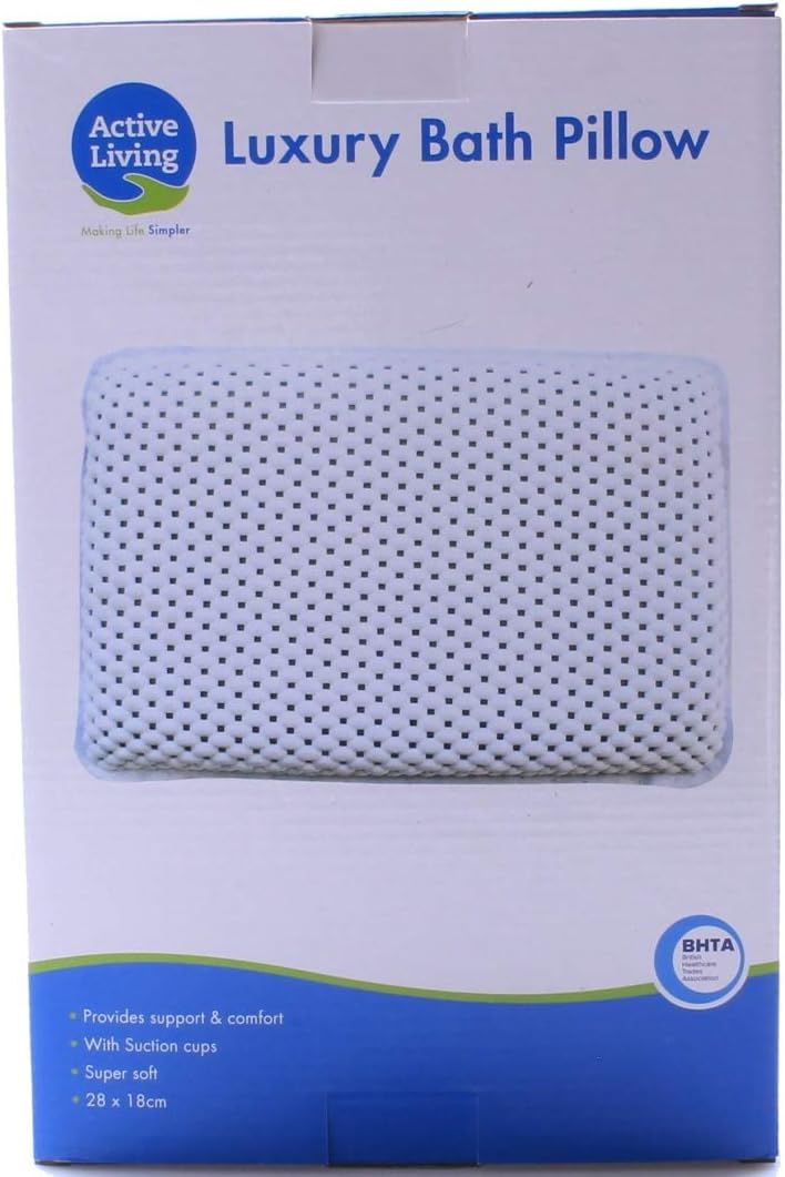 Other ® Waterproof Bath Pillow Cushion Headrest with Suction Cups Ergonomic Luxury 4D design (White) - Image 4