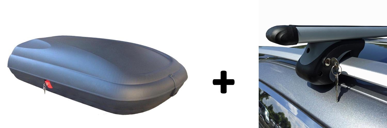 VDP Dachbox BA320 und Relingträger Alu 320 Liter