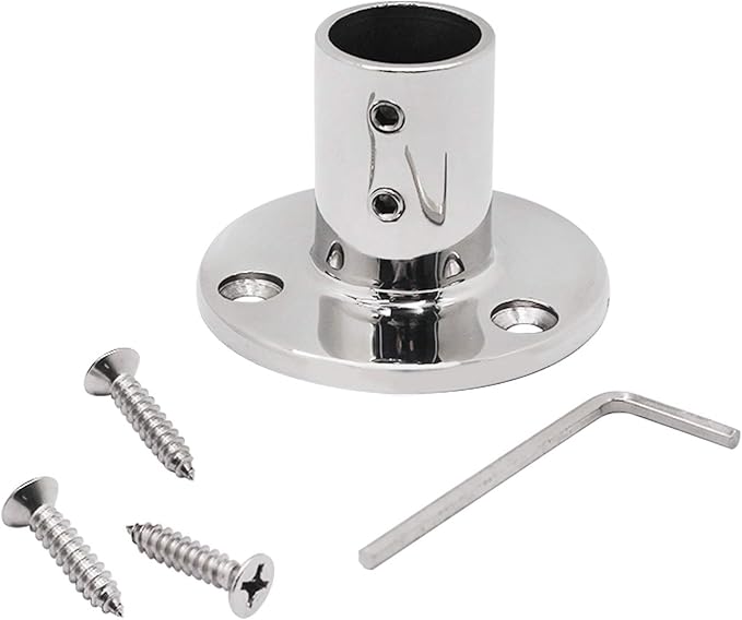 SHENGHUISS 11/5 Inch（30.7 MM） 90 Degree Boat Handrail Round Base