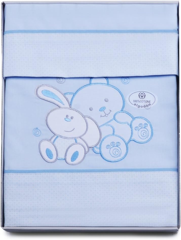 PEKITAS 3 Piece Set of Fine Sheets for Car/Carry/Pushchair 40 x 80 cm 100% Cotton Made in Portugal (Pillowcase + Sheet + Elasticated Bottom