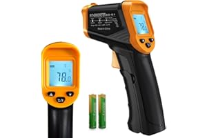 SOONKODA Digital Infrared Thermometer Gun for Cooking,BBQ,Pizza Oven,Ir Thermometer,-58℉~1112℉(-50℃~600℃) Handheld Non Contact Heat Laser Temperature Gun (Not for Human)