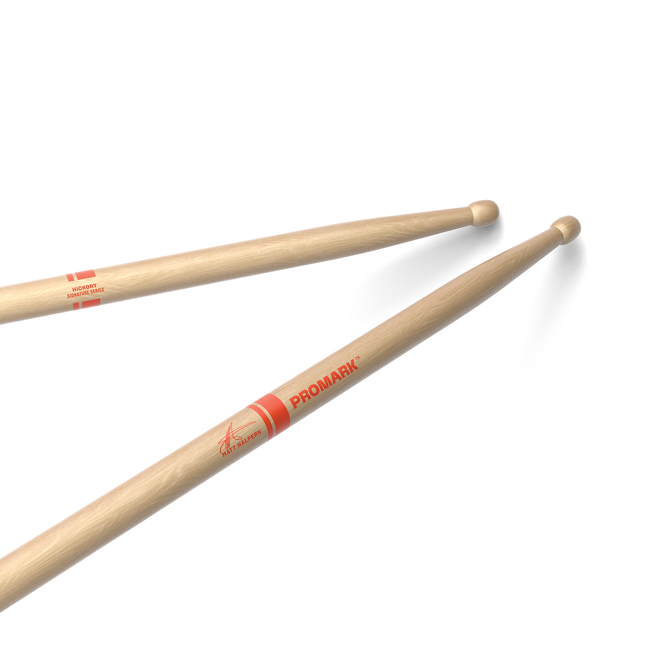 ProMark Drum Sticks - Matt Halpern Drumsticks - Drum Sticks Set - Wood Tip - American Hickory Drumsticks - Consistent Weight and Pitch - 1 Pair
