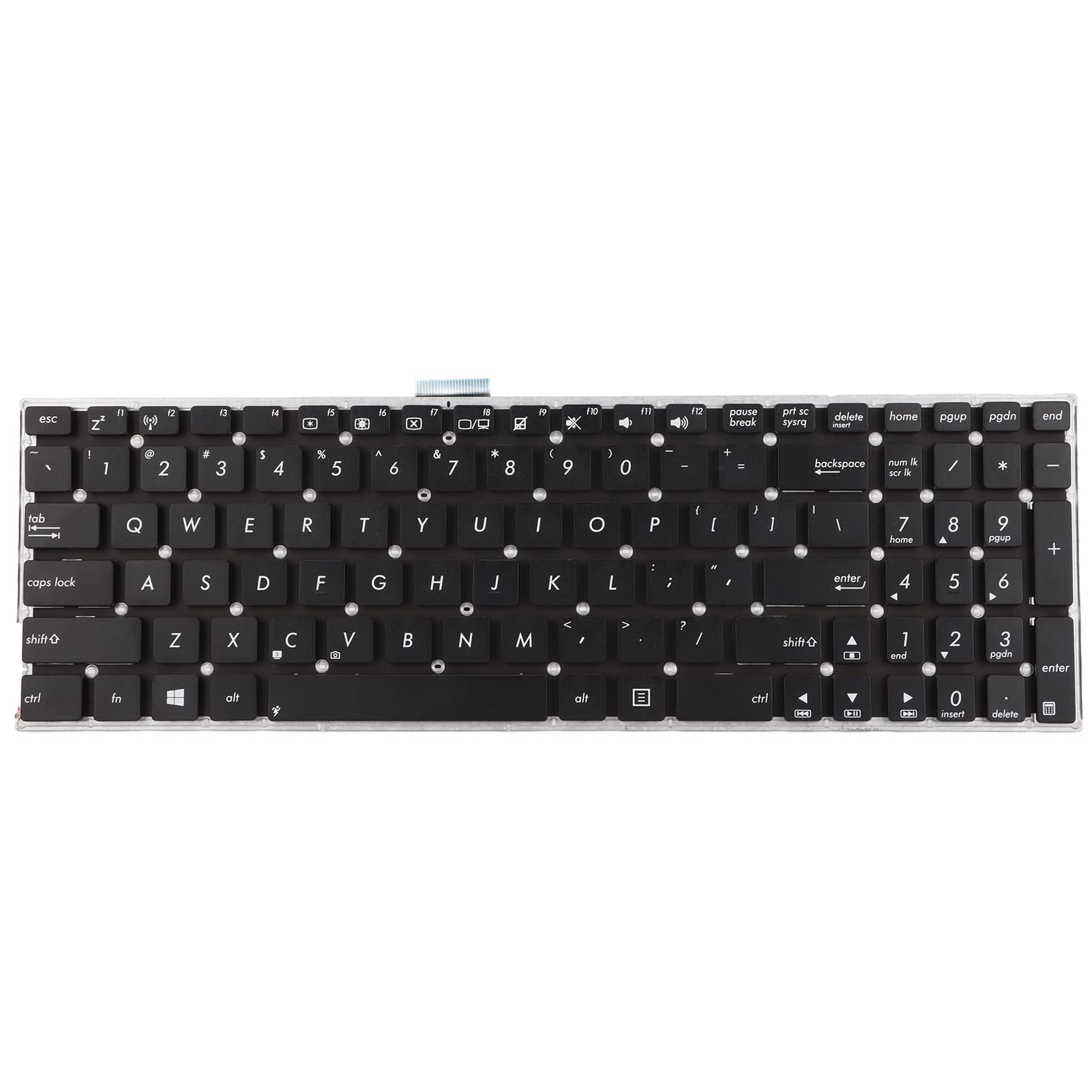 Replacement Keyboard Letters, Keyboard Keys 5 Million Keystrokes Practical 102 Key Computer Supplies for Asus K555 X555L R556L F555L X555Ld4010 A555L Laptop Replacement Parts