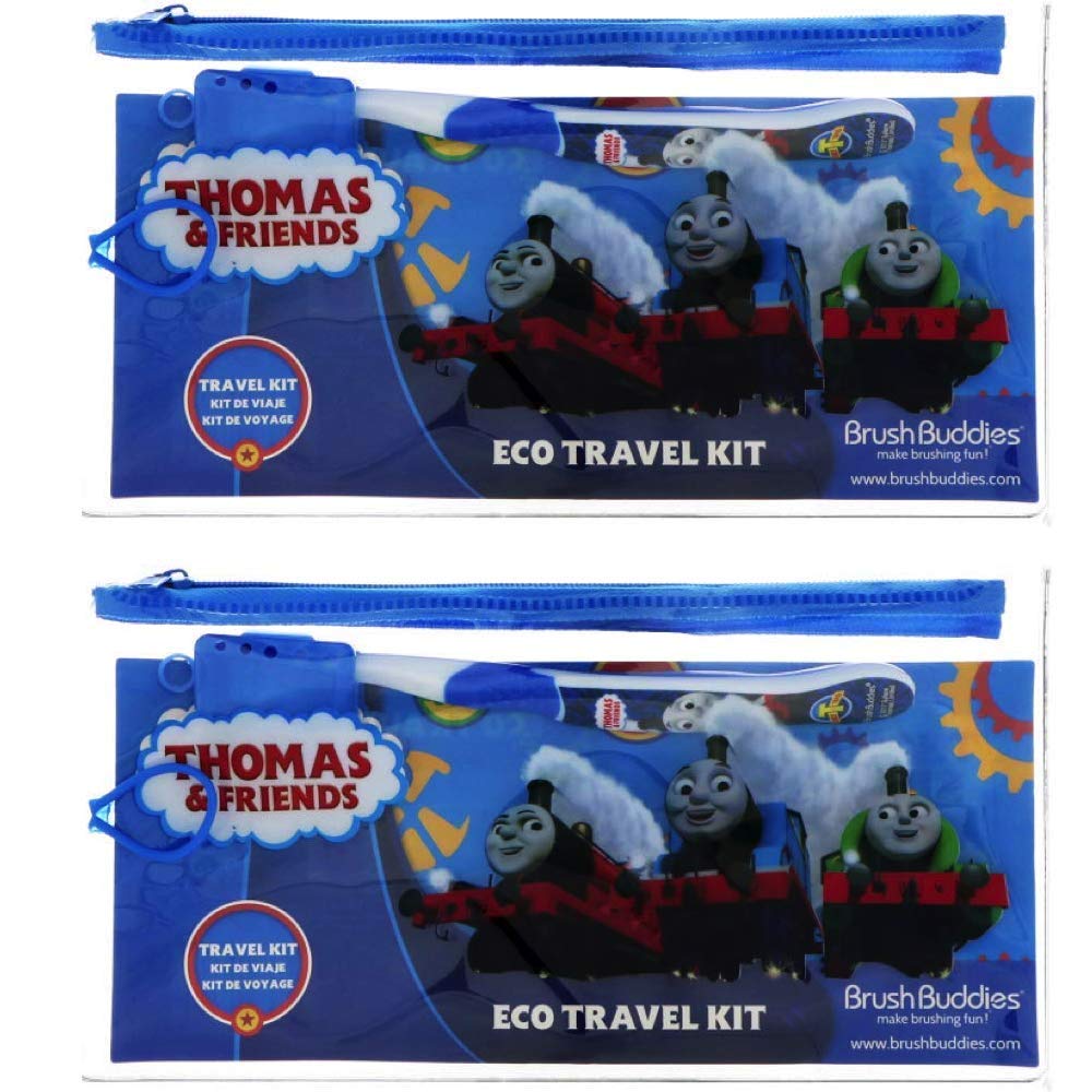 Amazon.com: Thomas & Friends Brush Buddies Eco Travel Kit, 2 Piece Kit - 2 Kits Bundle: Beauty