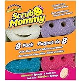 Scrub Daddy Scrub Mommy Dual-Sided Scrubber and Sponge, Variety Pack of 8
