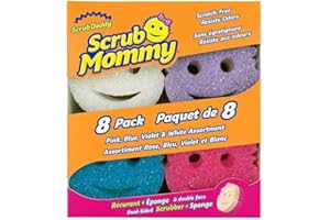 Scrub Daddy Scrub Mommy Dual-Sided Scrubber and Sponge, Variety Pack of 8