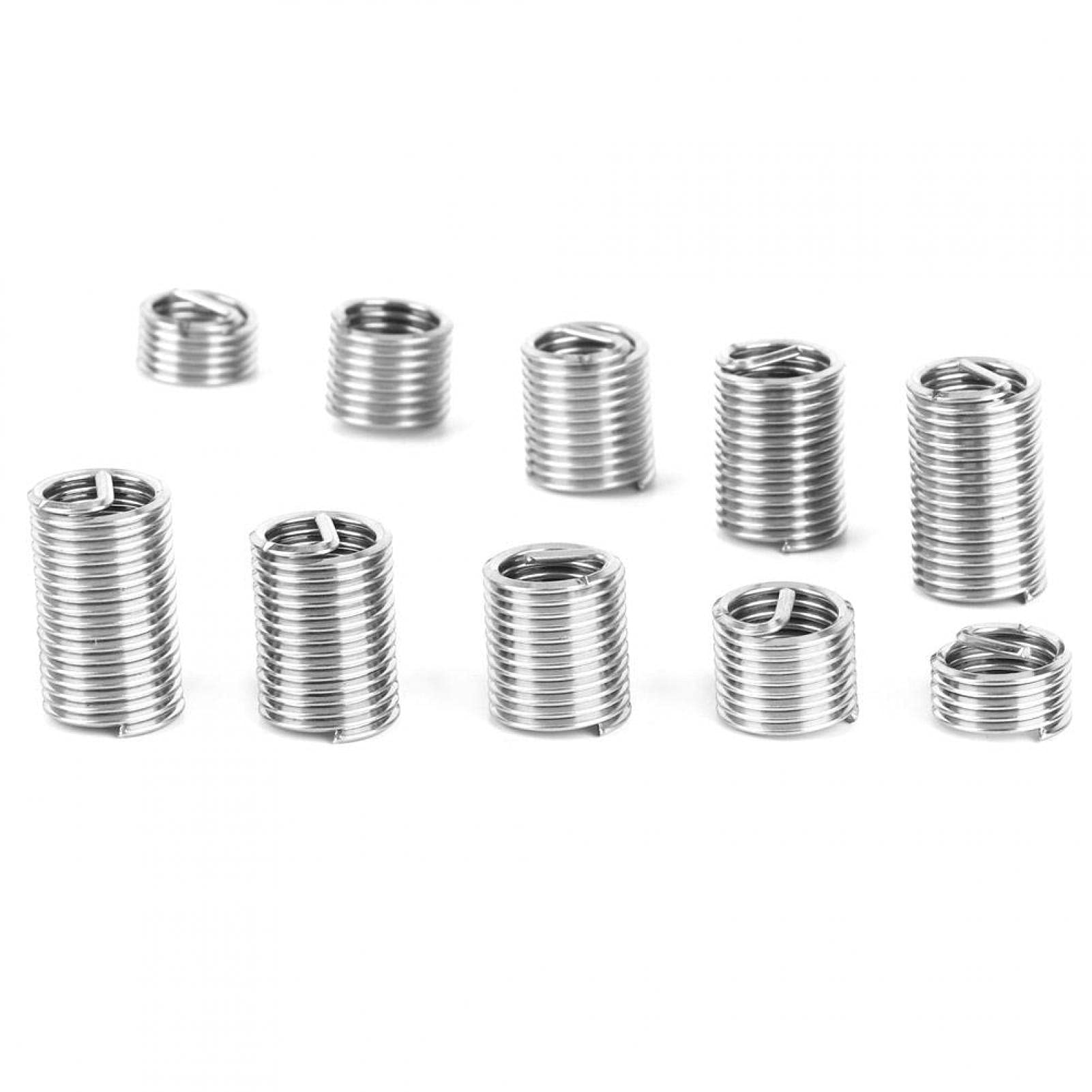 Candeon Coiled Wire Thread Screws Sleeve - 60pcs M9x1.25 Thread Repair Sleeve Kit Coiled Wire Thread Repair Insert Thread Screws Stainless Steel Thread Screws Sleeve Set