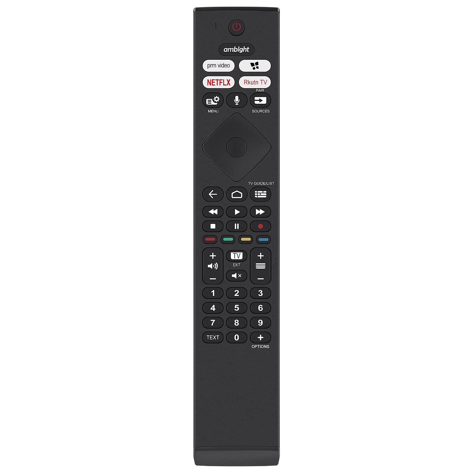 AULCMEET 398GM10BEPHN0040SY Voice Replacement Remote Control Compatible with Philips 4K OLED Smart Android TV 65OLED936/12 48OLED806/12 55OLED806/12 65OLED806/12 48OLED936/12