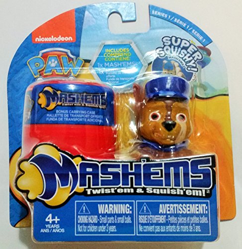 Paw Patrol Chase with Bonus Case Mash'ems Nickelodeon Super Squishy